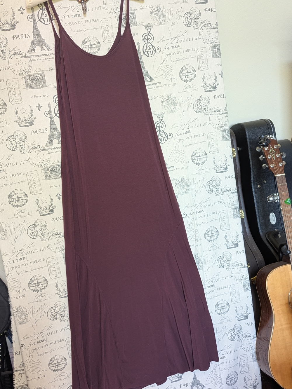 VS Jersey Mermaid Hem Maxi Dress in Deep Cranberry - Size Medium